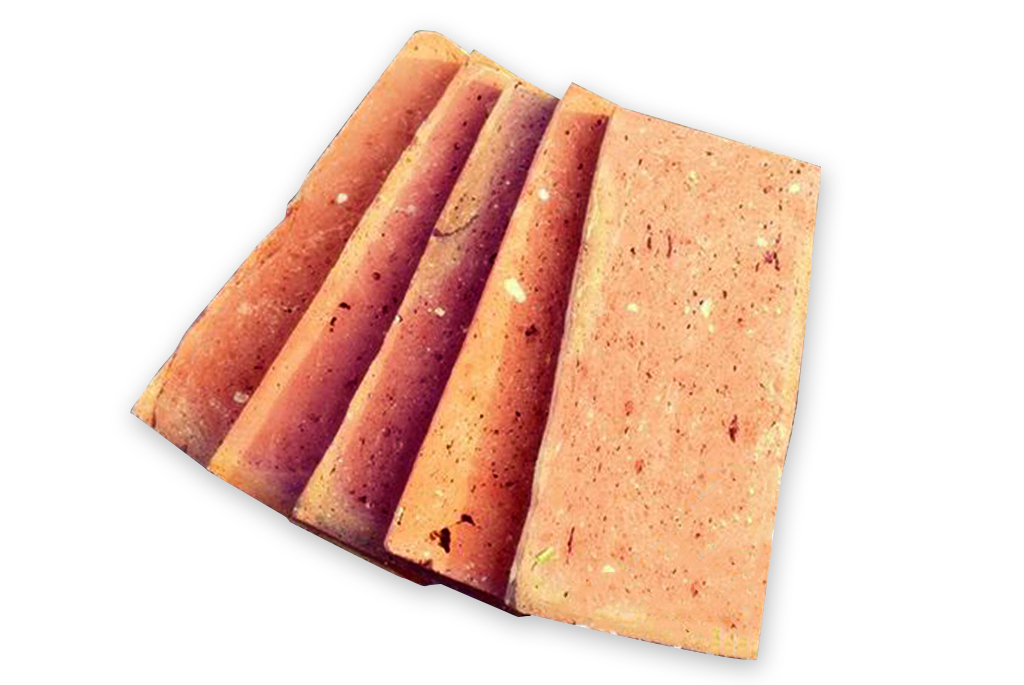 Lapjára vágott téglaszelet